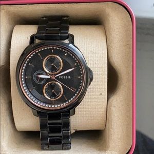 Fossil Stainless Steel Black Watch